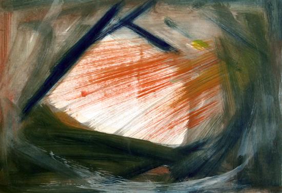 § John Tunnard (1900-1971) Abstract form 22 x 15in.